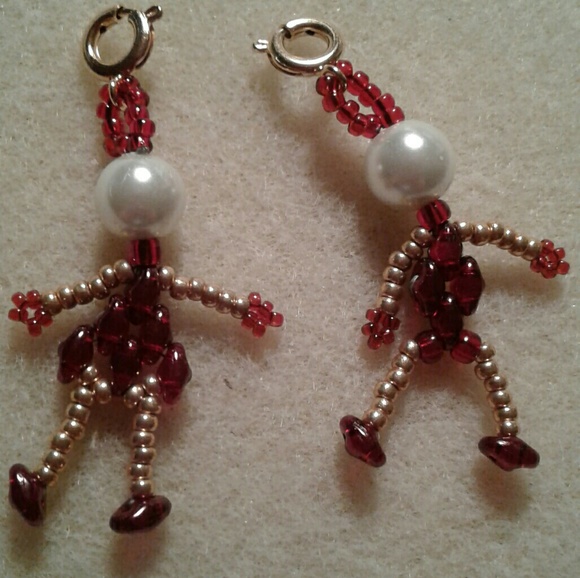 July birthstone beaded boy and girl charm or earrings!!  PRICE IS FIRM - Picture 1 of 1